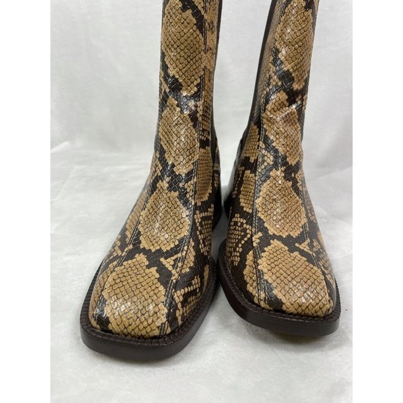 Sam Edelman Women's Dasha Animal Print 8 M Animal Print Booties NIB $180 - Picture 2 of 7